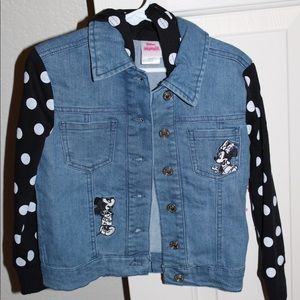 Disney Minnie Mouse Jean Jacket with Hood